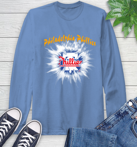 Philadelphia Phillies MLB Baseball Adoring Fan Rip Sports Long Sleeve T-Shirt 12