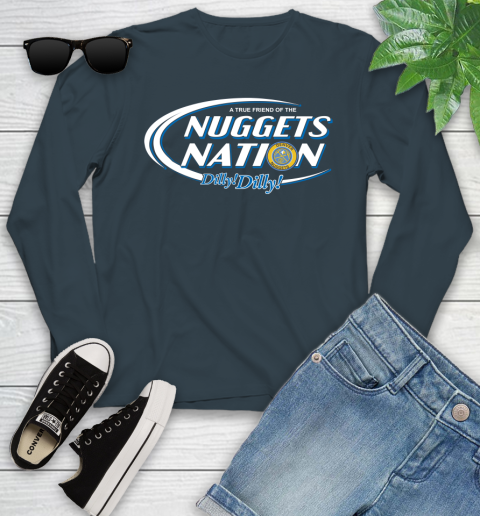 NBA A True Friend Of The Denver Nuggets Dilly Dilly Basketball Sports Youth Long Sleeve 9
