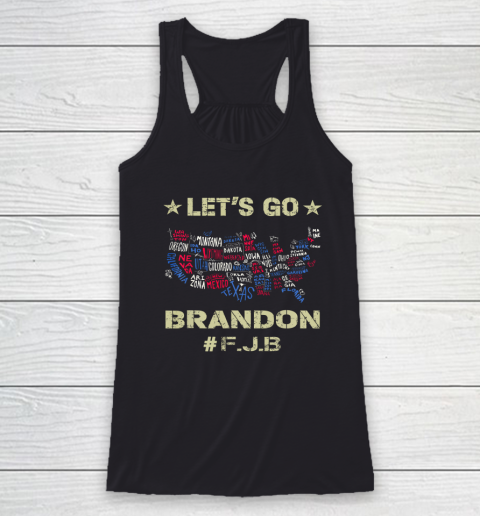 Let's Go Brandon Conservative Anti Liberal FJB Racerback Tank