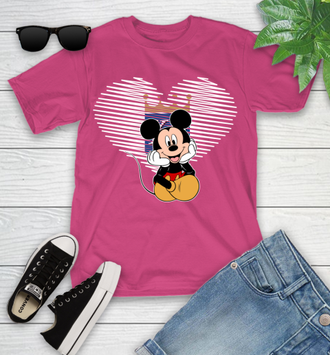 MLB Kansas City Royals The Heart Mickey Mouse Disney Baseball T Shirt_000 Youth T-Shirt 11