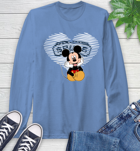 NBA San Antonio Spurs The Heart Mickey Mouse Disney Basketball Long Sleeve T-Shirt 12