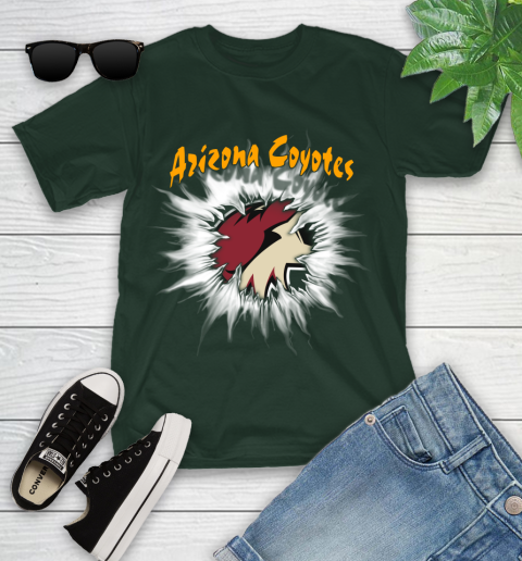 Arizona Coyotes NHL Hockey Adoring Fan Rip Sports Youth T-Shirt 5