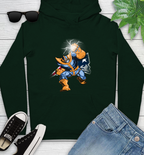 New England Patriots NFL Football Thanos Avengers Infinity War Marvel Youth Hoodie 14
