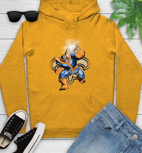 New Orleans Saints NFL Football Thanos Avengers Infinity War Marvel Youth Hoodie 2