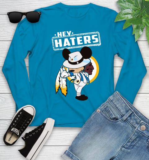 NFL Hey Haters Mickey Football Sports Washington Redskins Youth Long Sleeve 8