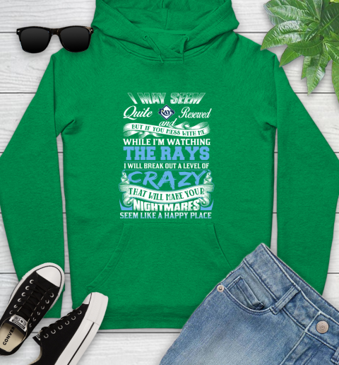 Tampa Bay Rays MLB Baseball Don't Mess With Me While I'm Watching My Team Youth Hoodie 9