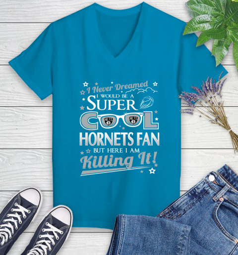 Brooklyn Nets NBA Basketball I Never Dreamed I Would Be Super Cool Fan Women's V-Neck T-Shirt 7