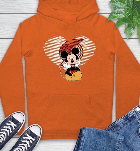 NBA Portland Trail Blazers The Heart Mickey Mouse Disney Basketball Hoodie 4