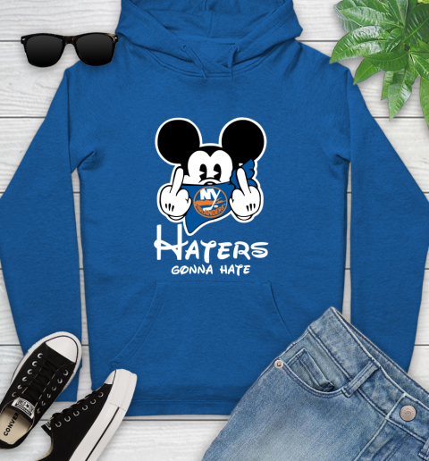 NHL New York Islanders Haters Gonna Hate Mickey Mouse Disney Hockey T Shirt Youth Hoodie 11