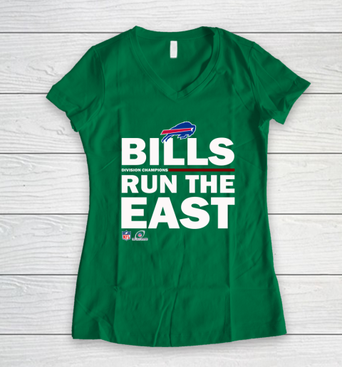 Bills Run The East Shirt Women's V-Neck T-Shirt 10