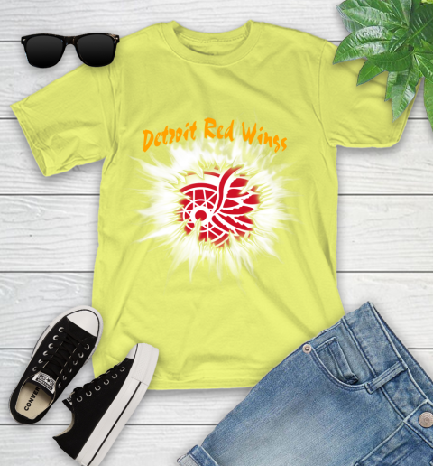 Detroit Red Wings NHL Hockey Adoring Fan Rip Sports Youth T-Shirt 10