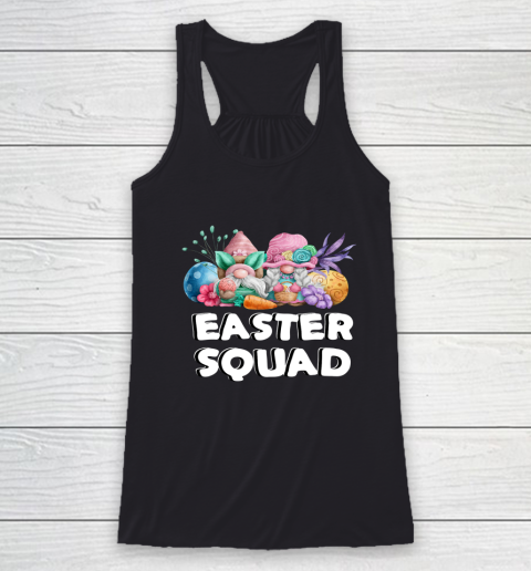 Easter Squad Gnomes Easter Day Bunny Racerback Tank