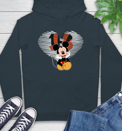 NFL Cincinnati Bengals The Heart Mickey Mouse Disney Football T Shirt_000 Hoodie 7