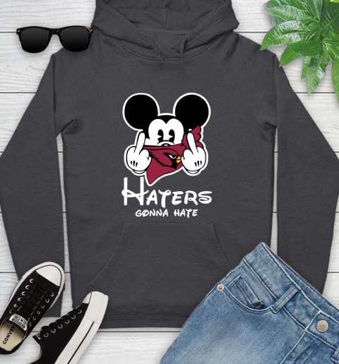 NFL Arizona Cardinals Haters Gonna Hate Mickey Mouse Disney Football T Shirt Youth Hoodie 8
