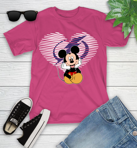 NHL Tampa Bay Lightning The Heart Mickey Mouse Disney Hockey Youth T-Shirt 11