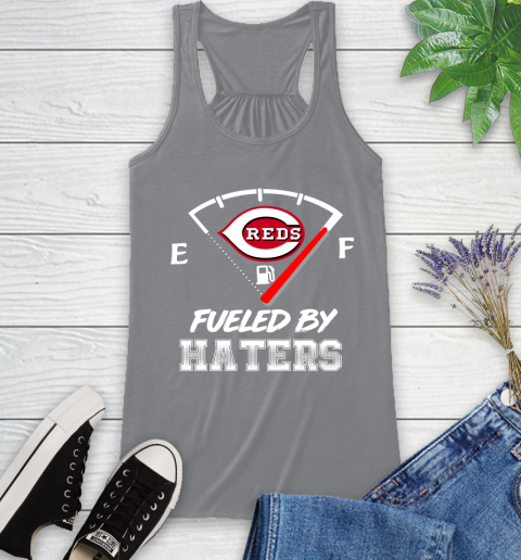 Cincinnati Reds MLB Baseball Fueled By Haters Sports Racerback Tank 5 Cincinnati Reds MLB Baseball Fueled By Haters Sports Racerback Tank - Image 5