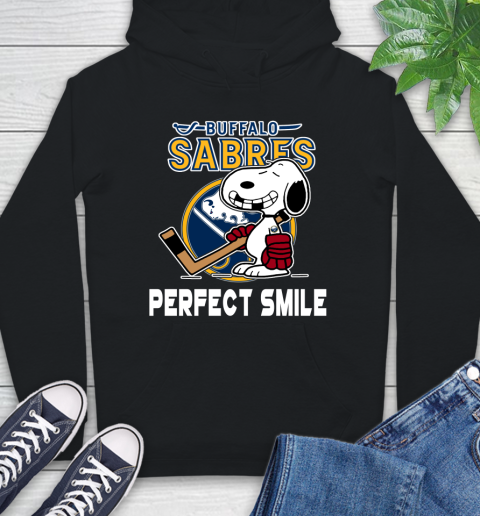 NHL Buffalo Sabres Snoopy Perfect Smile The Peanuts Movie Hockey T Shirt Hoodie