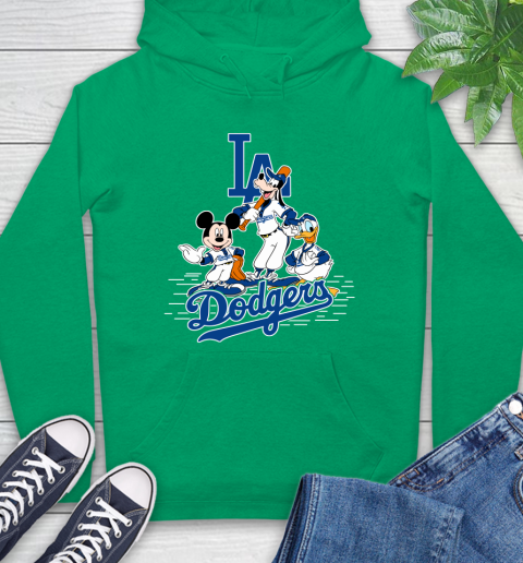 MLB Los Angeles Dodgers Mickey Mouse Donald Duck Goofy Baseball T Shirt Hoodie 8