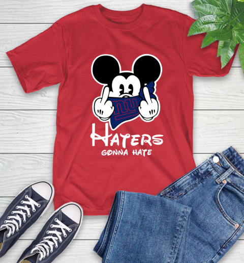 NFL New York Giants Haters Gonna Hate Mickey Mouse Disney Football T Shirt T-Shirt 11