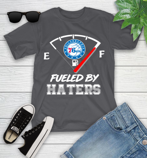 Philadelphia 76ers NBA Basketball Fueled By Haters Sports Youth T-Shirt 6