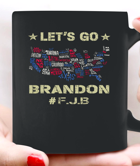 Let's Go Brandon Conservative Anti Liberal FJB Ceramic Mug 11oz