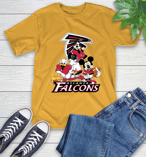 NFL Atlanta Falcons Mickey Mouse Donald Duck Goofy Football Shirt T-Shirt 2