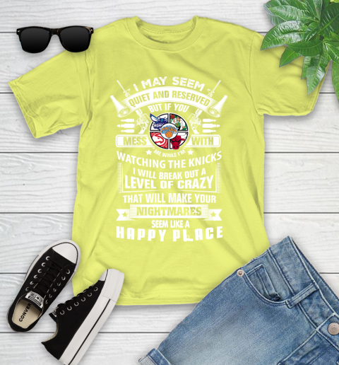 New York Knicks NBA Basketball Don't Mess With Me While I'm Watching My Team Sports Youth T-Shirt 10