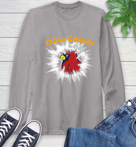 St.Louis Cardinals MLB Baseball Adoring Fan Rip Sports Long Sleeve T-Shirt 6