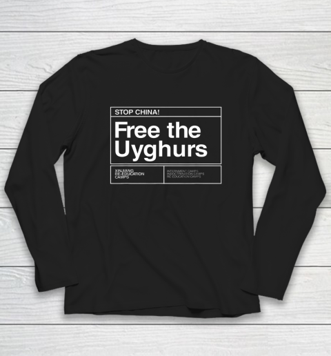Free the Uyghurs Stop China Long Sleeve T-Shirt