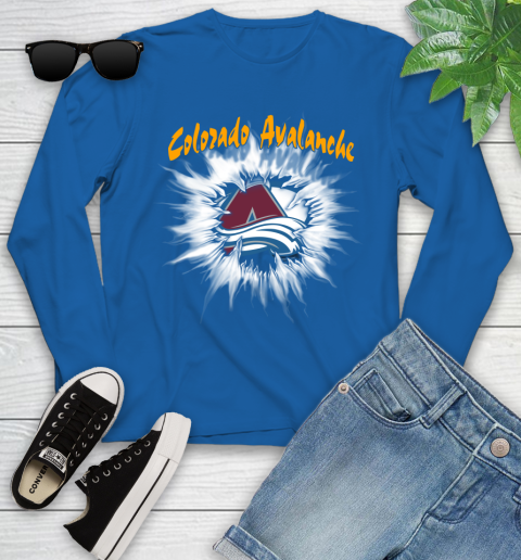Colorado Avalanche NHL Hockey Adoring Fan Rip Sports Youth Long Sleeve 10
