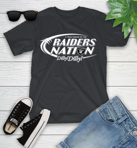 NFL A True Friend Of The Oakland Raiders Dilly Dilly Football Sports Youth T-Shirt