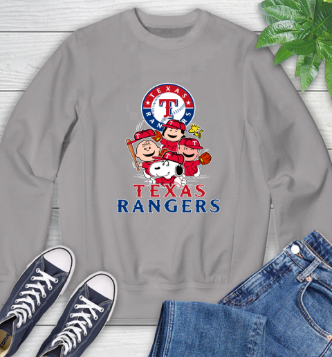 Texas Rangers Let's Play Baseball Together Snoopy MLB Premium Men's T-Shirt  