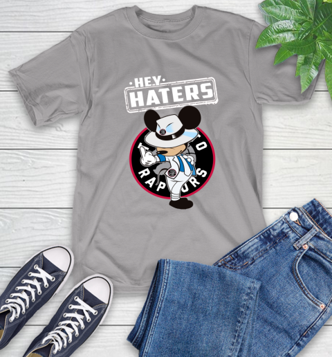 NBA Hey Haters Mickey Basketball Sports Toronto Raptors T-Shirt 6