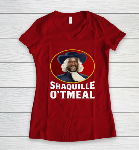 Shaquille Oatmeal Women's V-Neck T-Shirt 6