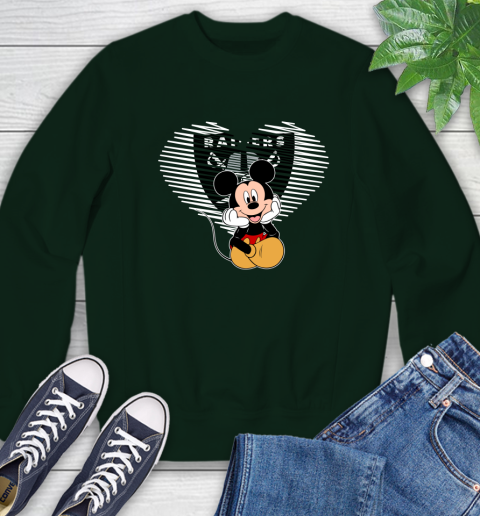 NFL Oakland Raiders The Heart Mickey Mouse Disney Football T Shirt_000 Sweatshirt 12