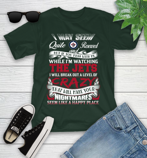 Winnipeg Jets NHL Hockey Don't Mess With Me While I'm Watching My Team Youth T-Shirt 5