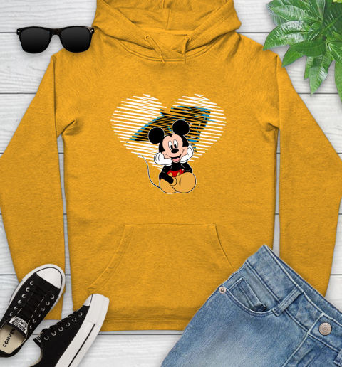 NFL Carolina Panthers The Heart Mickey Mouse Disney Football T Shirt_000 Youth Hoodie 2