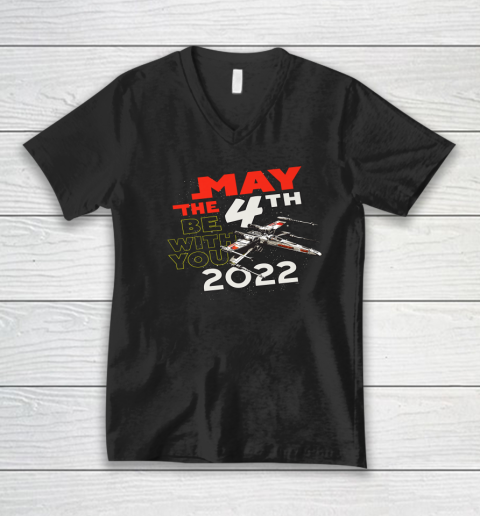 Star Wars May The 4th Be With You 2022 X Wing V-Neck T-Shirt