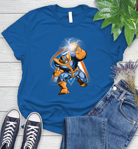 Miami Marlins MLB Baseball Thanos Avengers Infinity War Marvel Women's T-Shirt 12