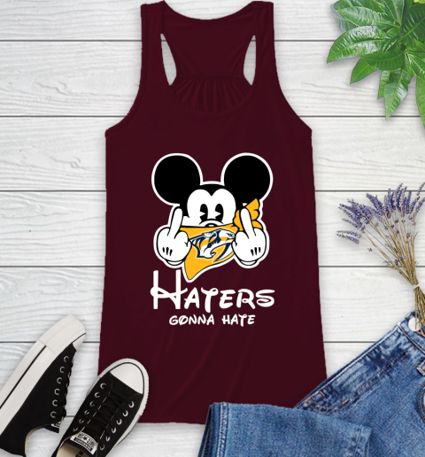 NHL New Jersey Devils Haters Gonna Hate Mickey Mouse Disney Hockey T Shirt Racerback Tank 2