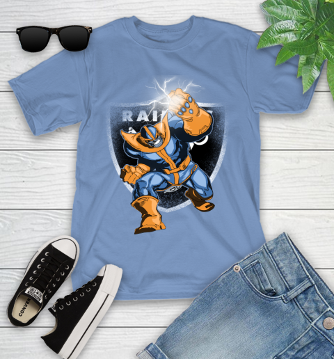 Oakland Raiders NFL Football Thanos Avengers Infinity War Marvel Youth T-Shirt 15