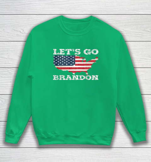 Let's Go Brandon Joe Biden Chant Impeach Biden USA Flag FJB Sweatshirt 4