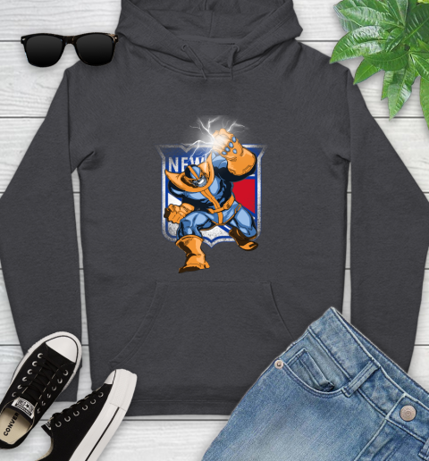 New York Rangers NHL Hockey Thanos Avengers Infinity War Marvel Youth Hoodie 8