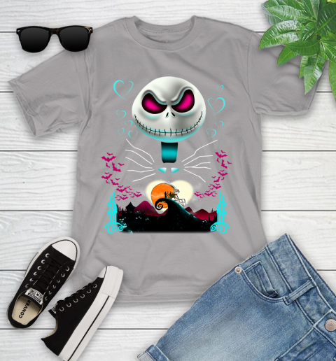 NFL Cleveland Browns Jack Skellington Sally The Nightmare Before Christmas Football Youth T-Shirt 4