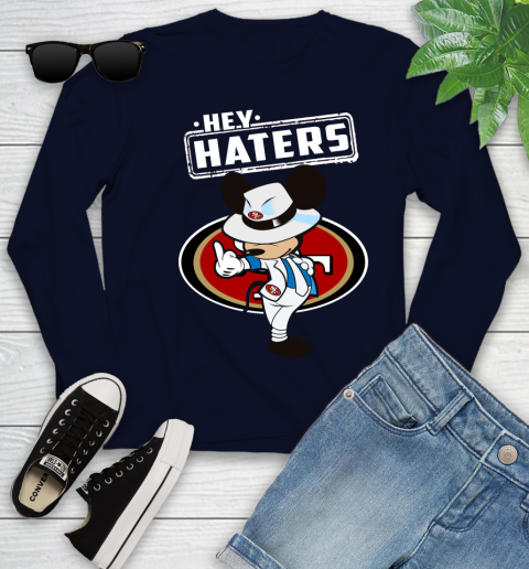 NFL Hey Haters Mickey Football Sports San Francisco 49ers Youth Long Sleeve 2