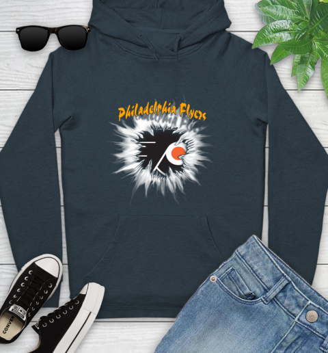 Philadelphia Flyers NHL Hockey Adoring Fan Rip Sports Youth Hoodie 10