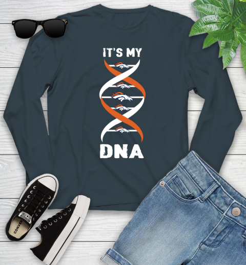 Denver Broncos NFL Football It's My DNA Sports Youth Long Sleeve 9
