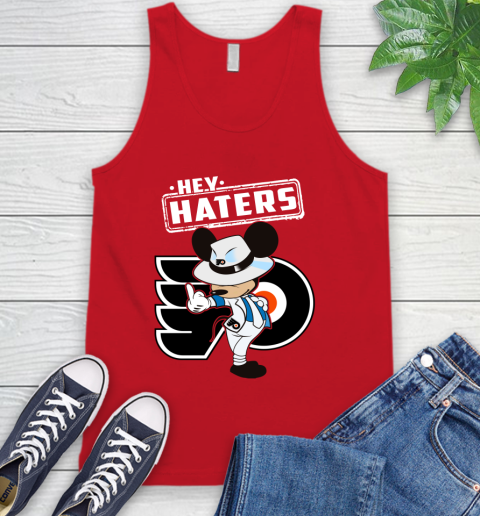 NHL Hey Haters Mickey Hockey Sports Philadelphia Flyers Tank Top 5