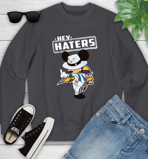 NFL Hey Haters Mickey Football Sports Minnesota Vikings Youth Sweatshirt 5