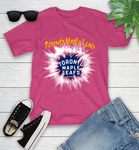 Toronto Maple Leafs NHL Hockey Adoring Fan Rip Sports Youth T-Shirt 11